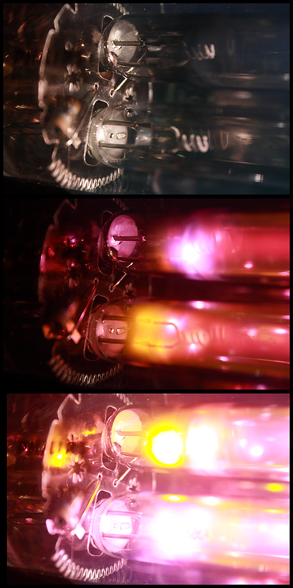 Philips SOX-E 18 W - électrodes lors de l'allumage